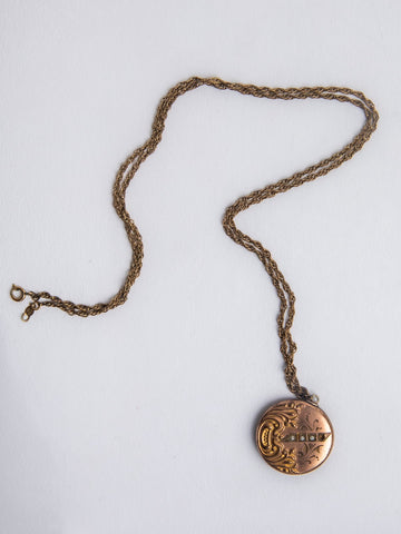 Victorian Gold Filled Chain and Locket