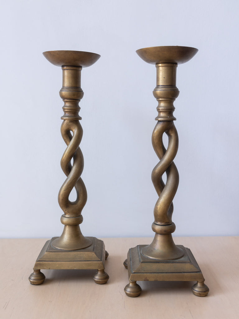 Extra Large Brass Floor Candlesticks The Arc