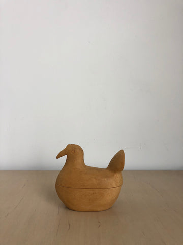 Vintage Carved Wood Duck Trinket Box