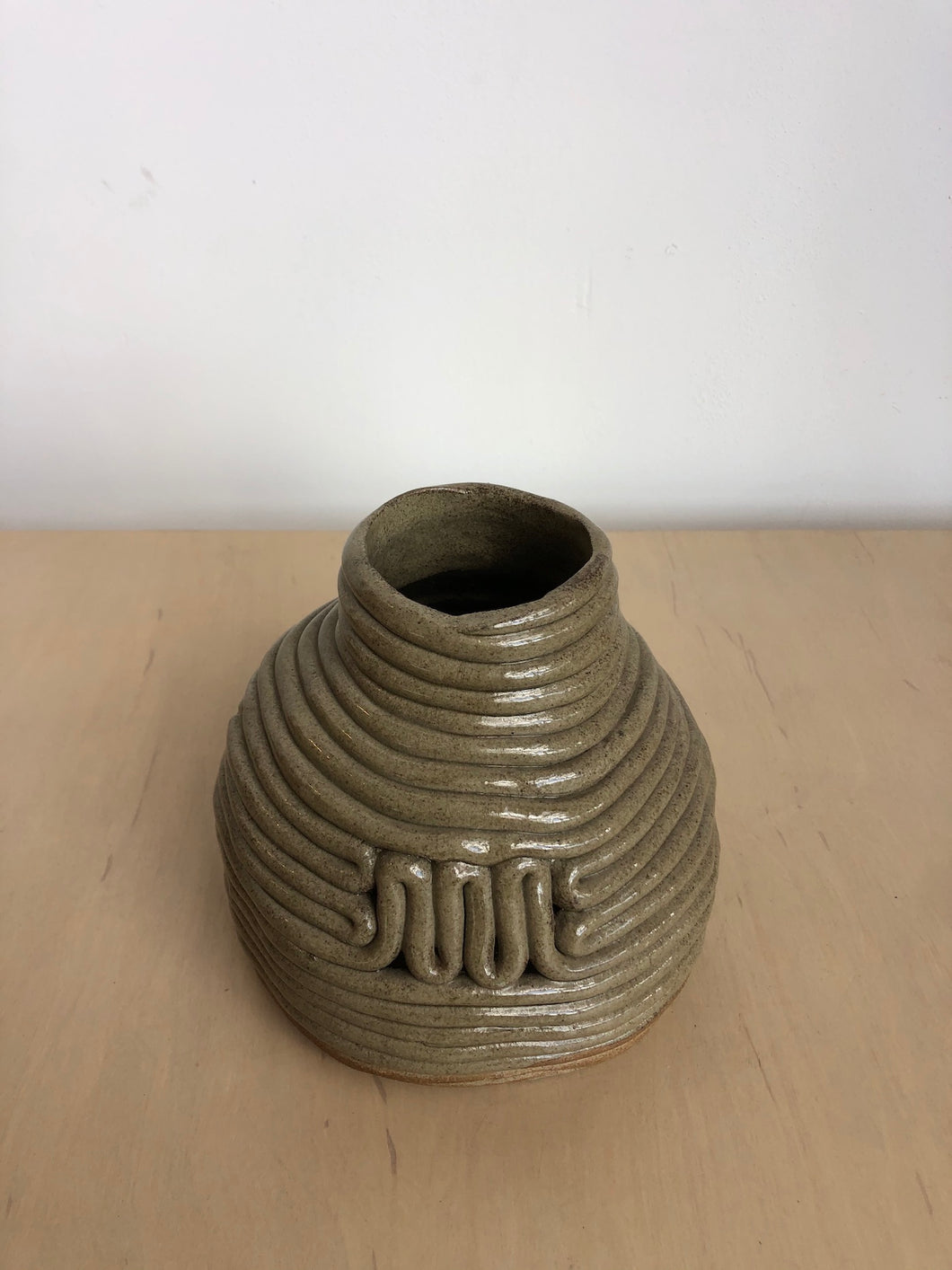 Vintage Ceramic Coil Vessel