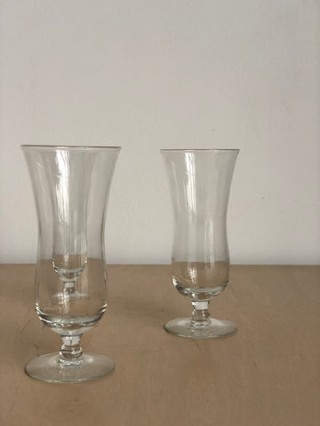 Set of Vintage Footed Glasses