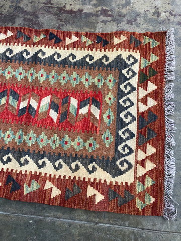 Vintage Kilim Rug in Multicolor