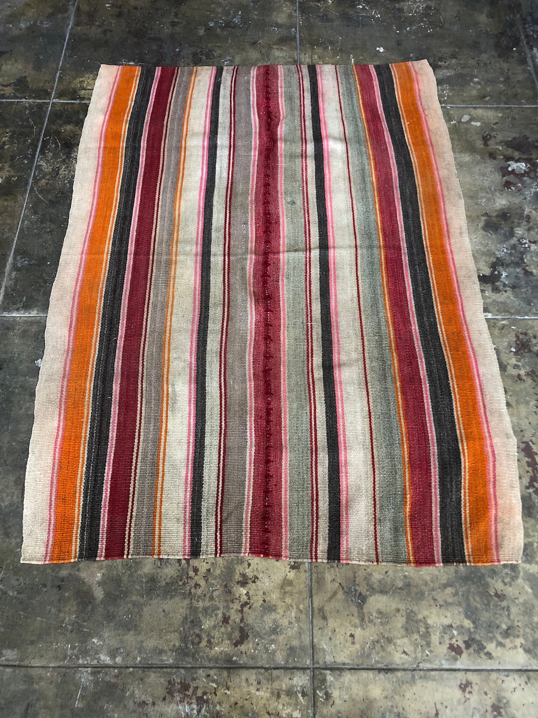 Vintage South American Handwoven Rug