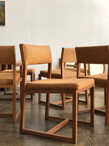 Walnut Dining Chair - Set of Six