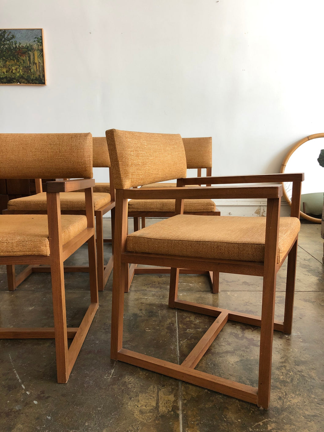 Walnut Dining Chair - Set of Six