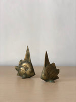 Pair Vintage Brass Decorative Fish