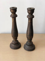 Pair of Vintage Indian Candlestick Holders