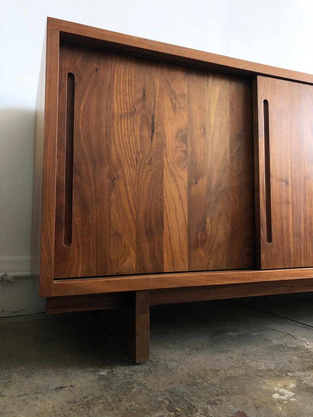 Hardwood Walnut Credenza