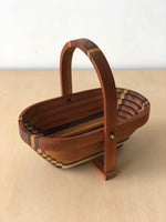 Vintage Collapsible Wooden Basket