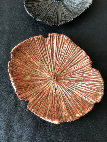 Ceramic Incense Holder - Rust