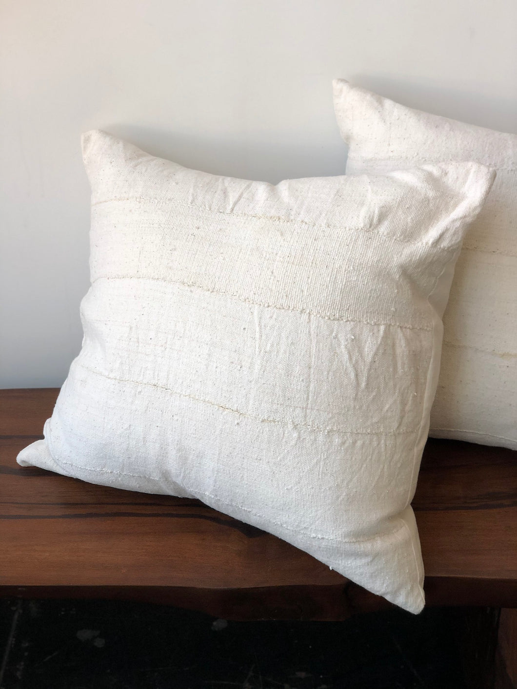 Mali Cotton Pillow in Ivory