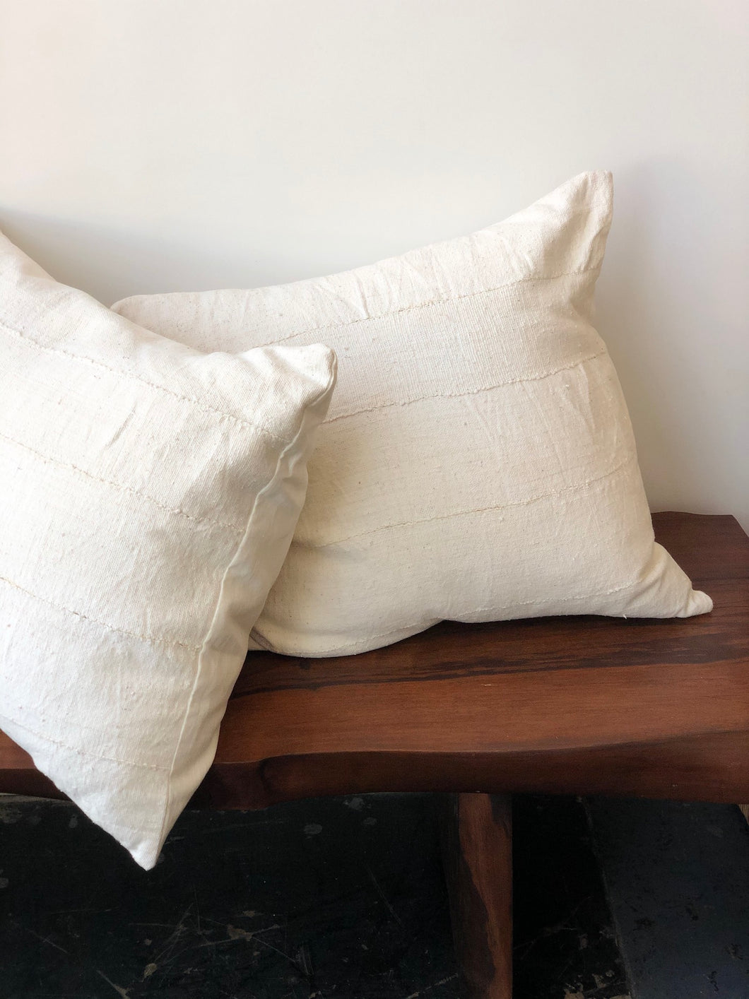Mali Cotton Pillow in Ivory