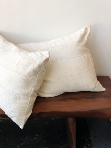 Mali Cotton Pillow in Ivory