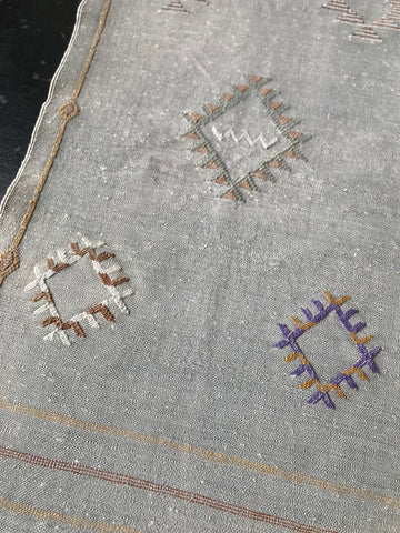 Small Moroccan Rug in Grey