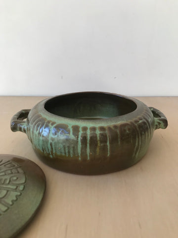 Frankoma Mayan Aztec Casserole with Lid