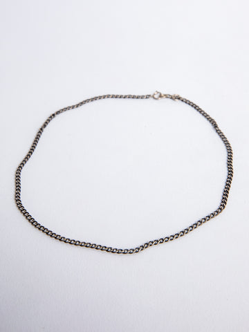 Vintage Silver Delicate Curb Chain