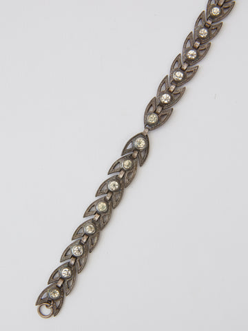 Sterling Silver Olive Leaf Bracelet