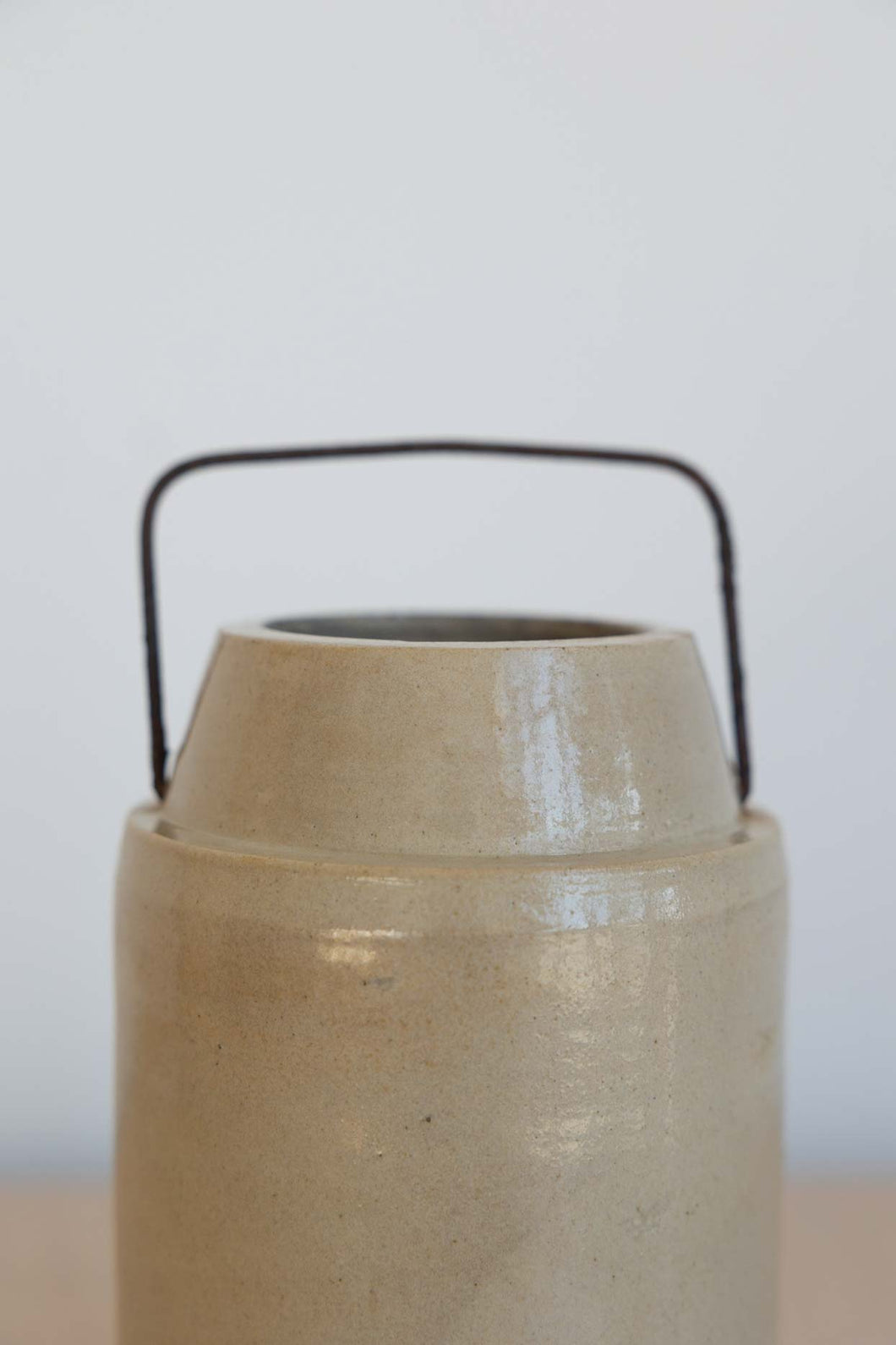 Antique Stoneware Crock with Handle