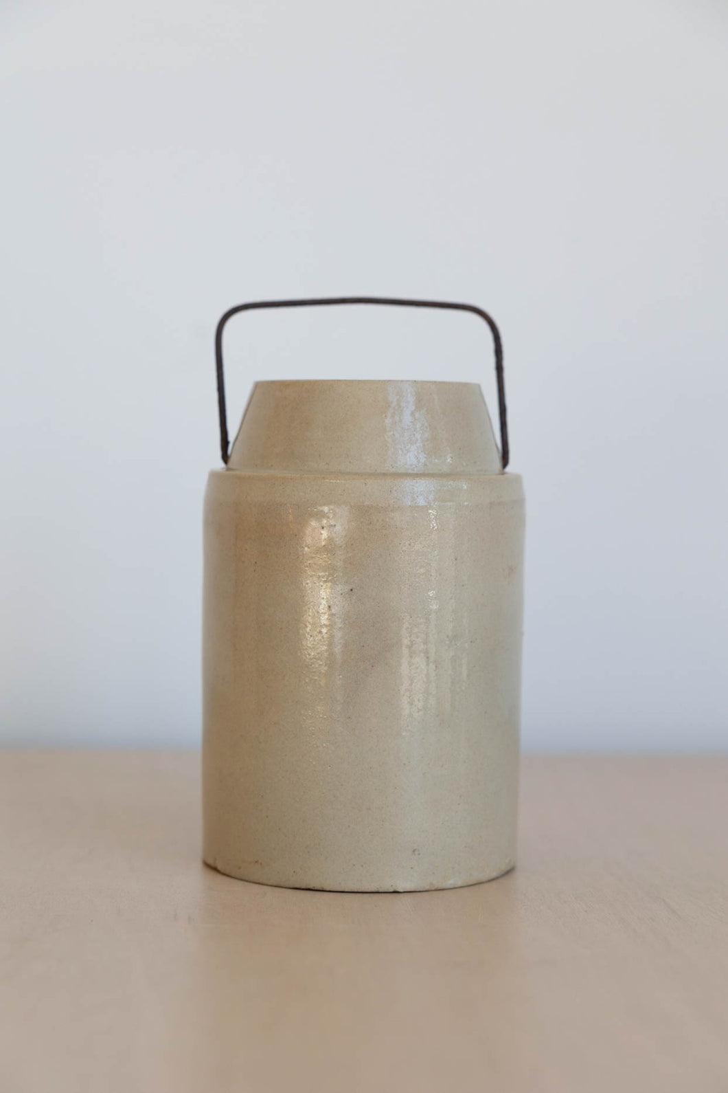 Antique Stoneware Crock with Handle