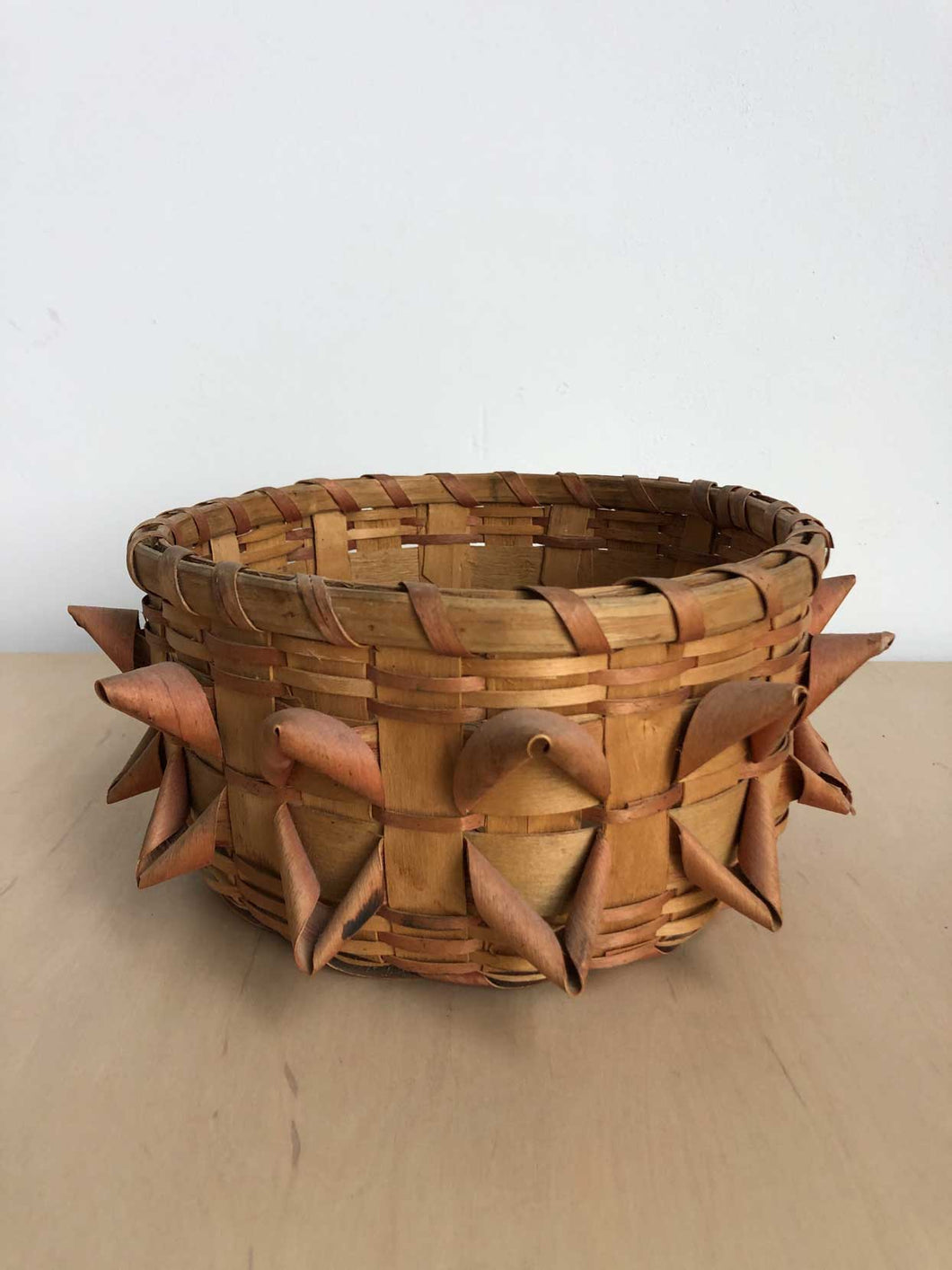 Vintage Curled Basket