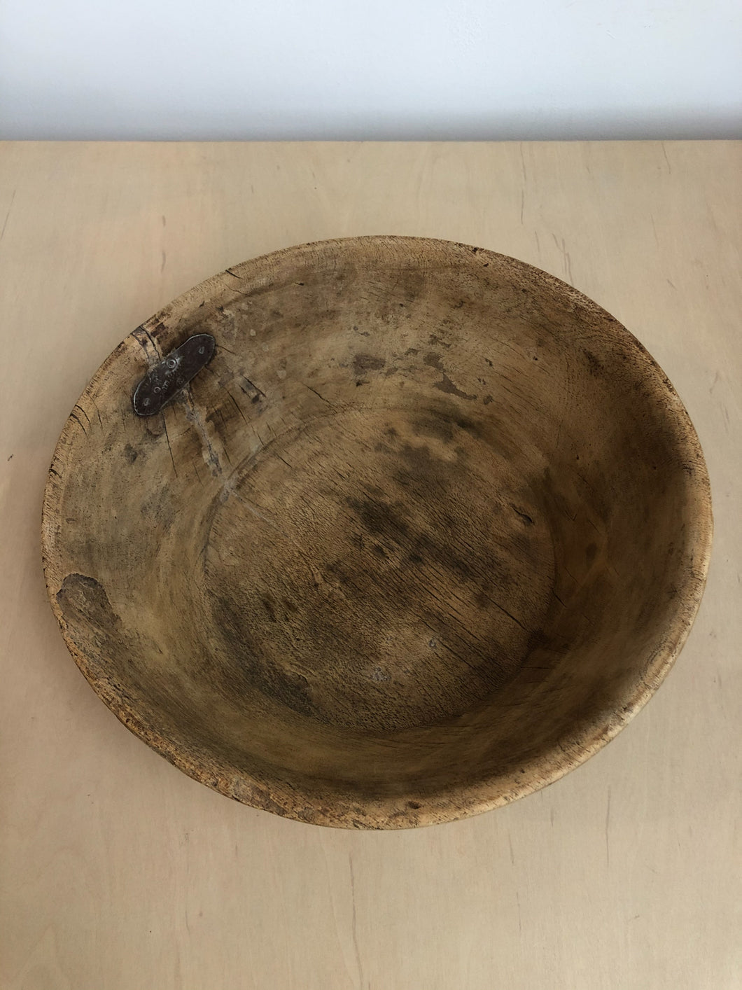 Early Vintage Primitive Wood Bowl