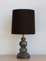 Cairn Stack Lamp with Linen Shade