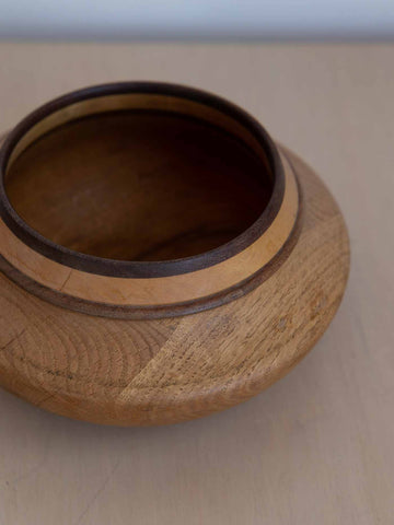 Vintage Turned Wood Vessel