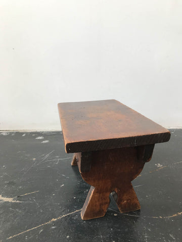 Small Vintage Wood Stool