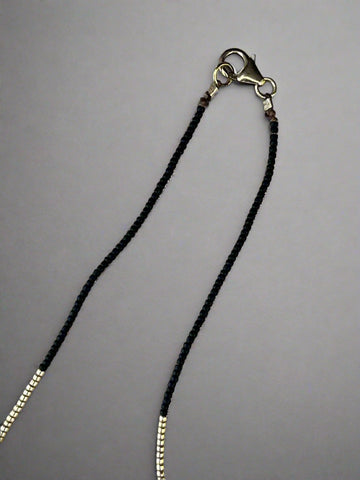 Black and Gold Bead Choker