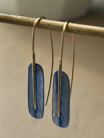 14k Gold and Lapis Lazuli Earrings
