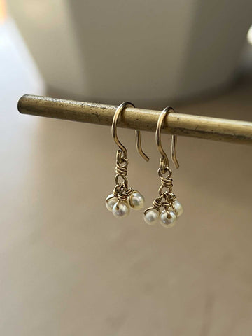 Petite Freshwater Pearl Earrings
