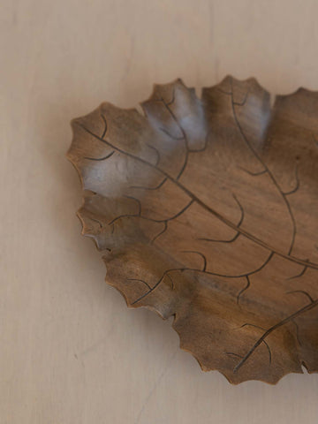 Vintage Carved Decorative Maple Leaf