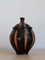 Striking Pink Terracotta and Brown Vase