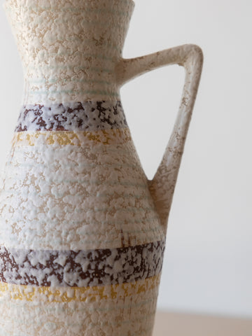Vintage Pitcher with Stripes
