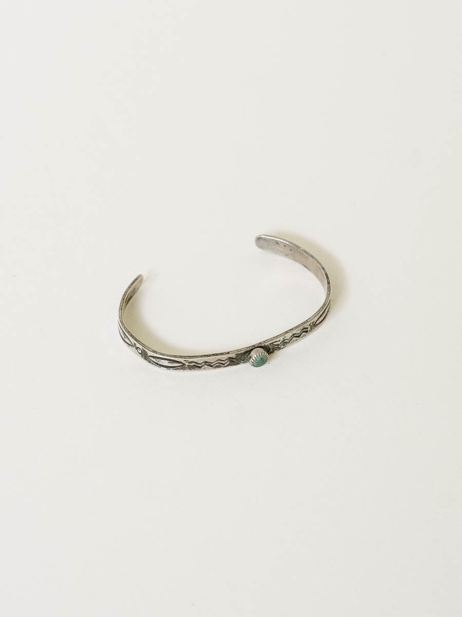 Zuni Children’s Cuff in Silver and Turquoise