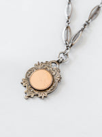 Sterling Silver and 9K Rose Gold Pendant