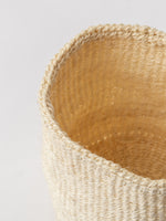 Small Sisal Cylindrical Basket in Ivory