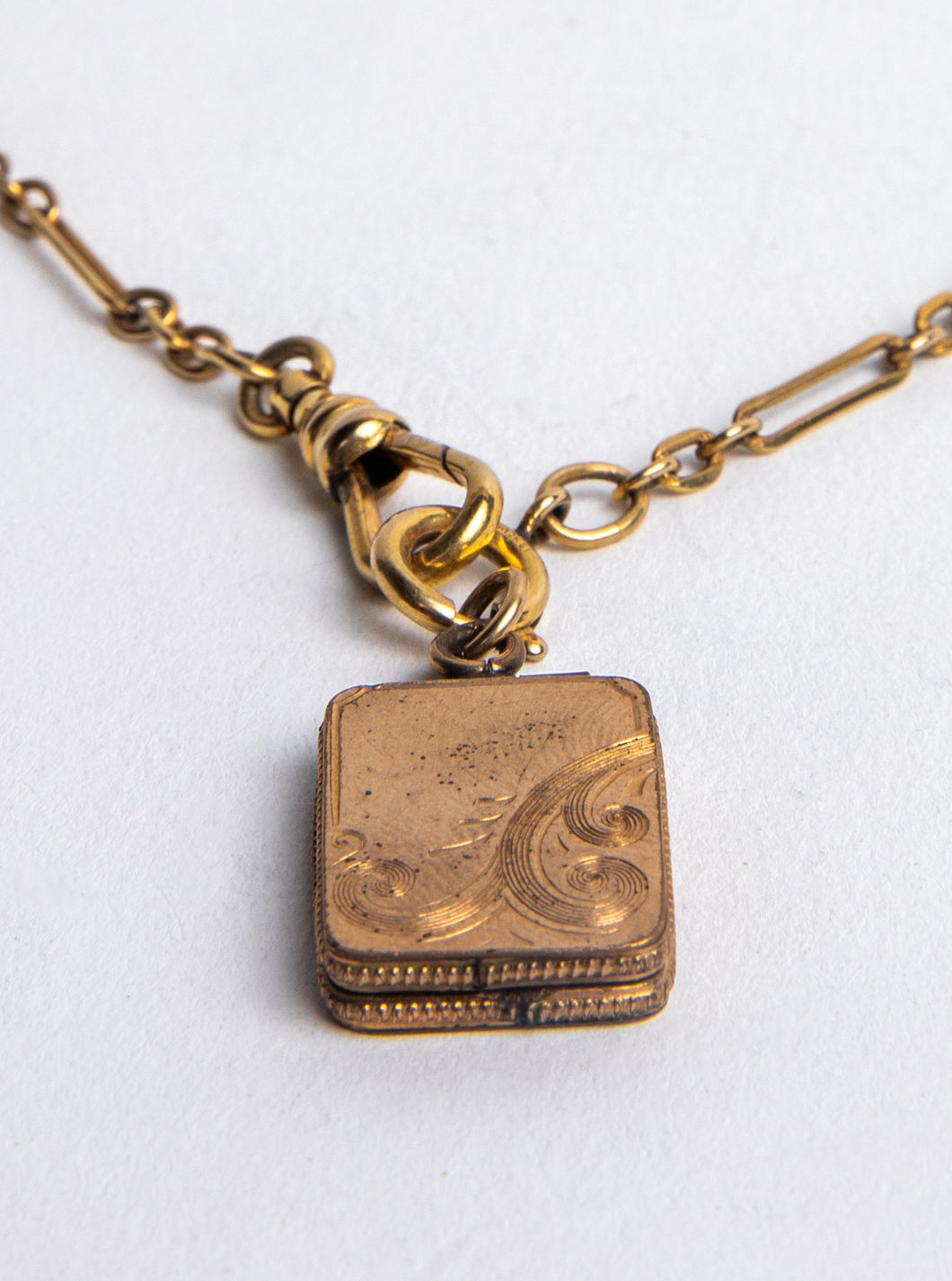 Victorian Watch Chain with Book Locket