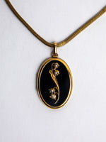 Victorian Lily of the Valley Locket and Necklace
