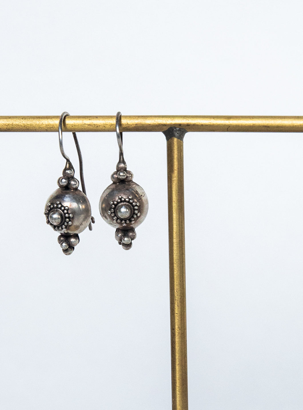 Vintage Silver Bead Earrings