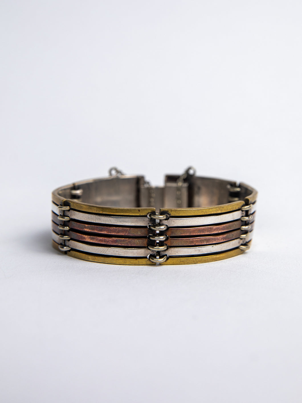 Multi Tone Metal Link Bracelet