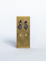 Vintage Silver and Blue Stone Earrings