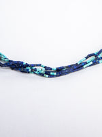 Vintage Lapis and Turquoise Multi Strand Choker