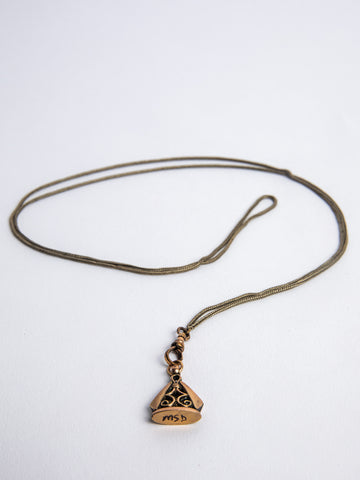 Victorian Gold Filled Foxtail Necklace and Pendant