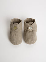 Handmade Linen Baby Shoes