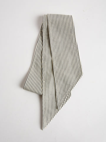 Cotton Scarf by The Arc- Cream and Blue Stripe