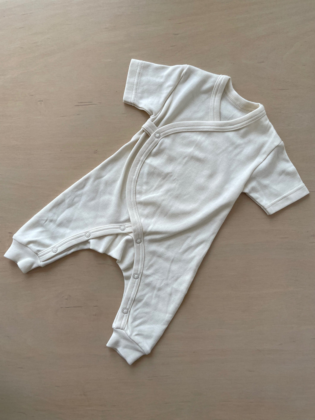 Organic Cotton Short Sleeve Baby Jumpsuit By Fog Linen