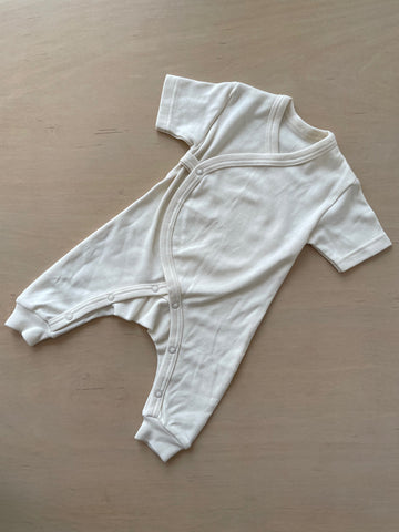 Organic Cotton Short Sleeve Baby Jumpsuit By Fog Linen