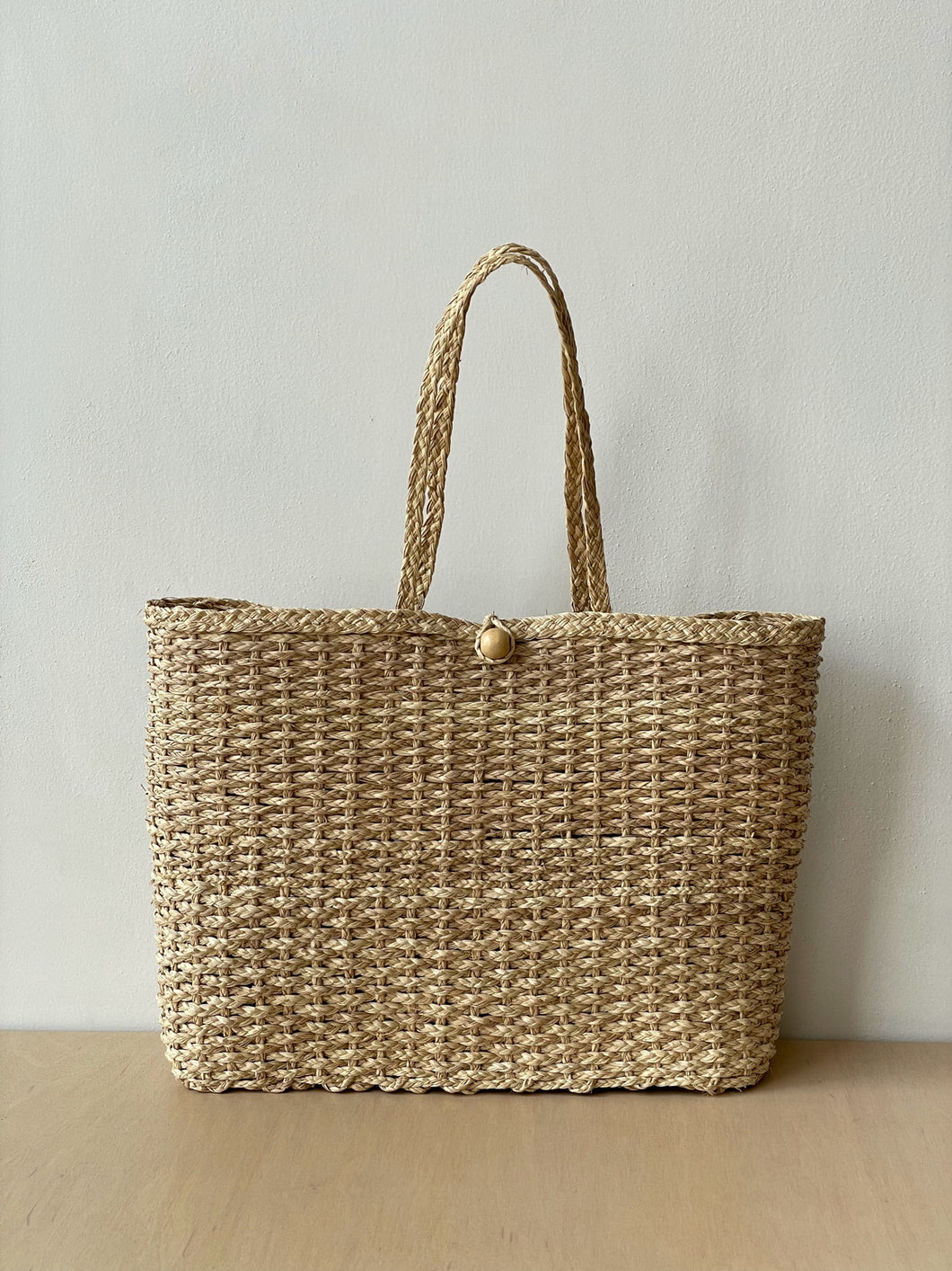 Natural Woven Tote Bag – The Arc