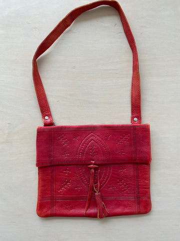 Vintage Crimson Indian Pocketbook